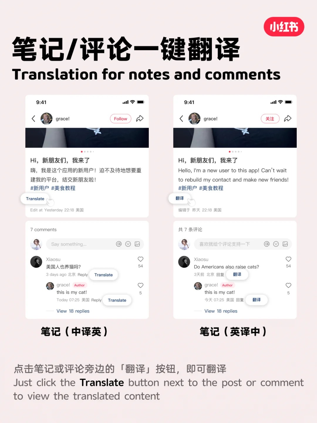 Comment/Content Translation