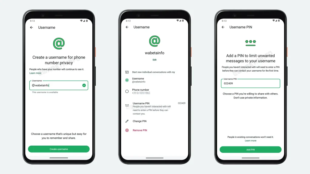Bagaimana WhatsApp beta cara mengatur username pribadi berhubungan dengan tren beta lainnya?