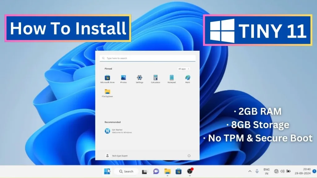 cara instal Tiny11 di laptop lama: Persiapan Awal