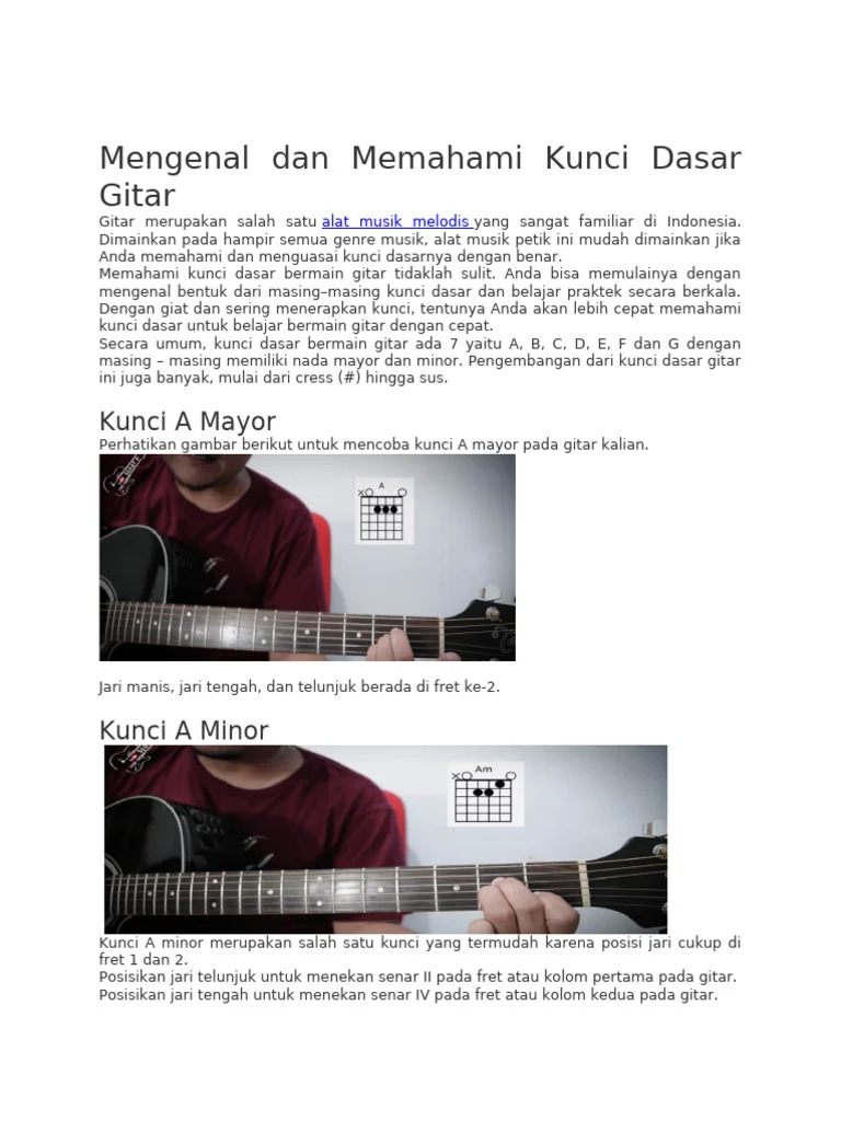 Cara Membaca dan Memahami Kunci Gitar Lagu Indonesia Tema Persahabatan