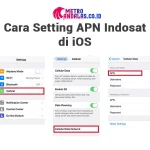 Cara setting APN Indosat 5G iPhone 2025