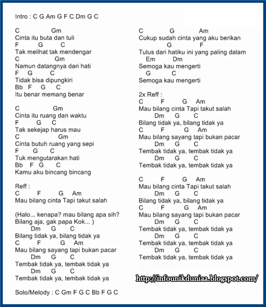 Daftar Lagu dengan Kunci Gitar Lagu Indonesia Tema Persahabatan