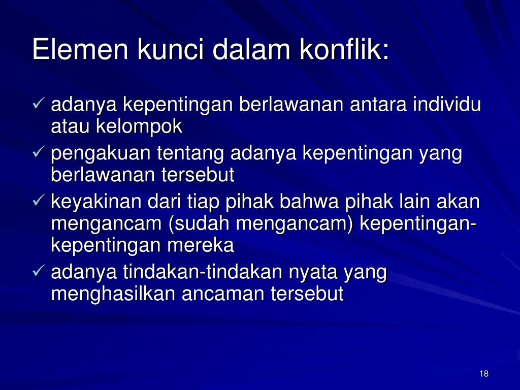 Elemen Kunci yang Membuat Konflik Terasa Realistis