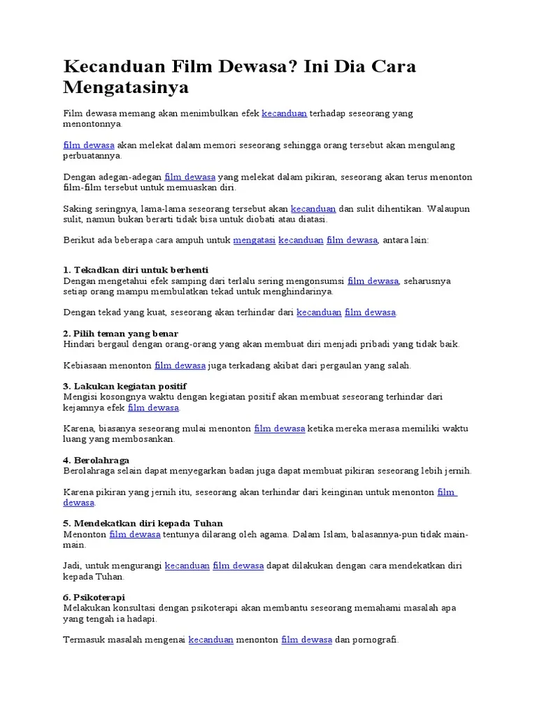 FAQ Singkat Seputar Menonton Film Dewasa Indonesia Secara Legal