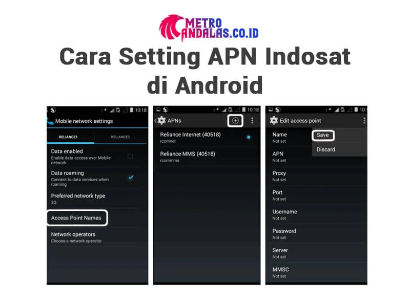 Langkah mudah mengubah APN Indosat 4G di Android