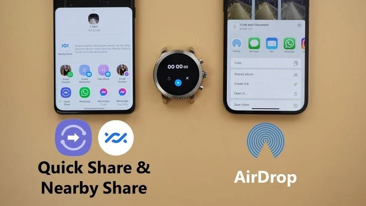 Perbandingan AirDrop di iOS vs. AirDrop (Nearby Share) di Galaxy S7