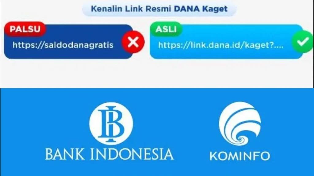 Perbandingan fitur bot resmi dan palsu DANA