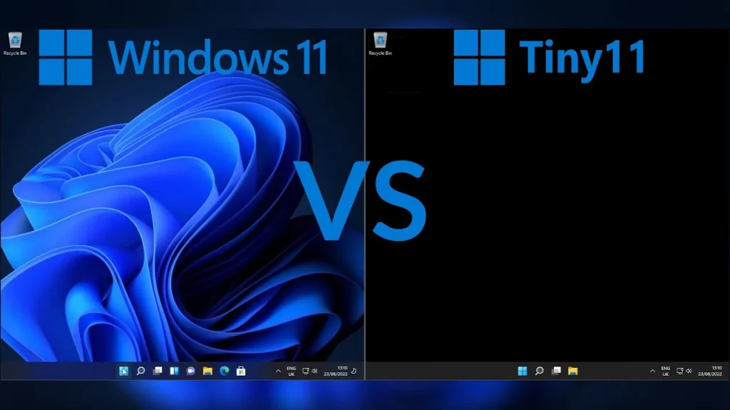 Perbandingan Tiny11 vs Windows 11 Resmi