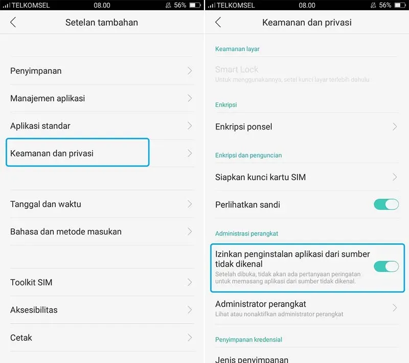 Persiapan Awal Sebelum Cara Install APK Colmex di Android