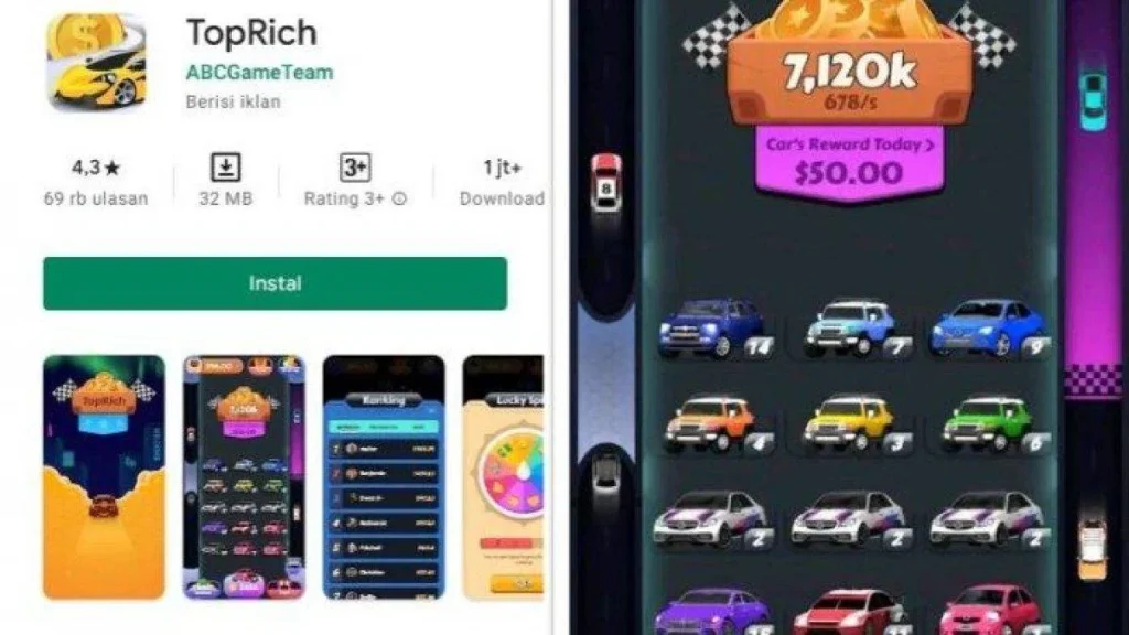 Top Rich APK penghasil uang 2026 – Fitur Utama dan Cara Kerja